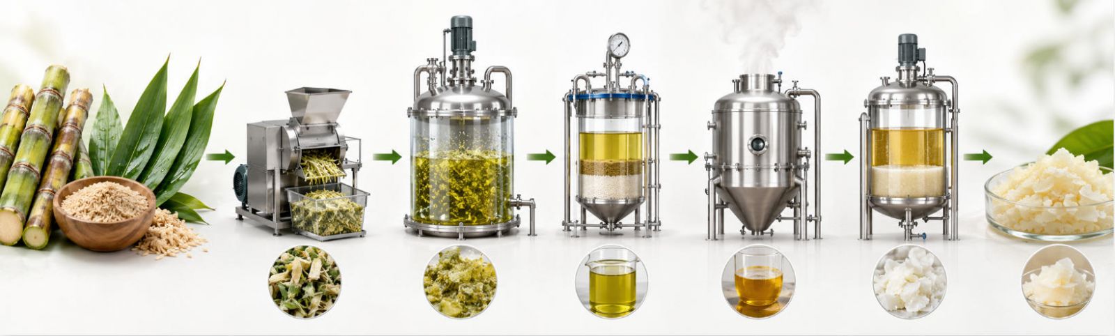 Plant wax extraction process